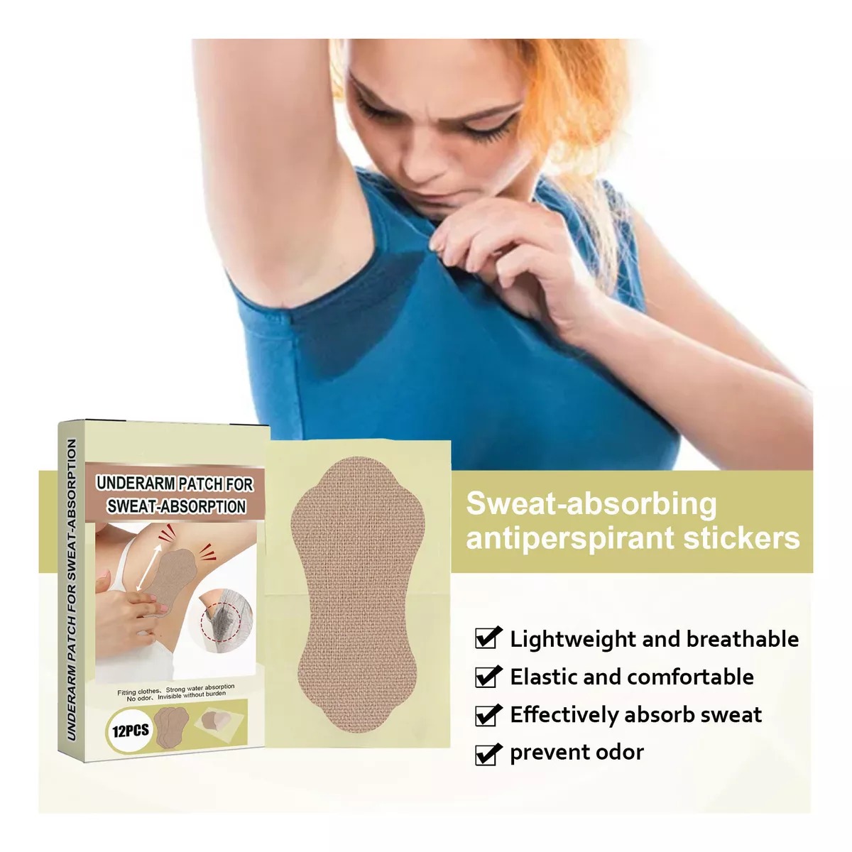 Miniatura 5 de Almohadillas Sudor Axilas, 12 UDS